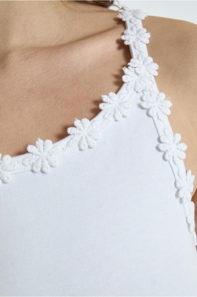 ALICE GOTS STRAP TOP PC7961 0001 WHITE